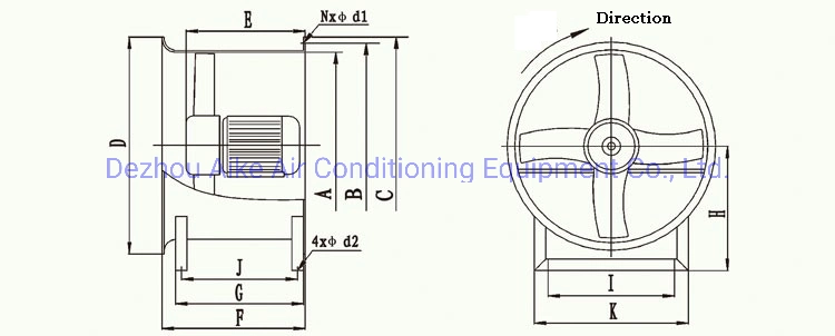 CE Certificated T35 Series Industrial Anti-Corrosion Explosion-Proof Axial Flow Exhaust Ventilation Blower Fan