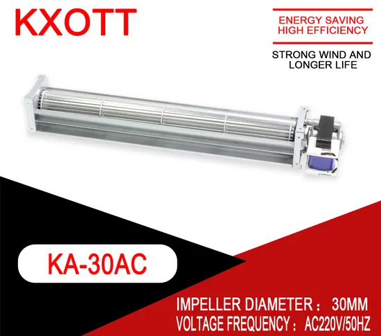 Ka30mm AC 110V 230V Cross Flow Electric Cooling Ventilation Industrial Brushless DC Blower Fan 