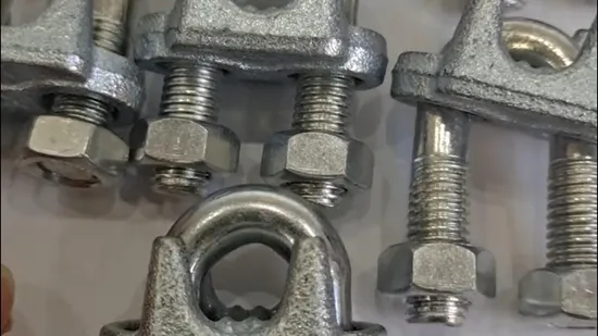 Cable Rigging Hardware Card Head Wire Rope Clamp U Bolt Wire Rope Clip 