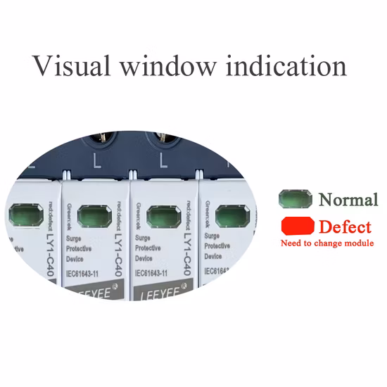 4p 40ka SPD Class II 275V AC Surge Protector Device for Lightning Protection