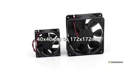 Low Noise Draught Fan 80X80X25mm 24V DC 2.9W with One Year Warranty 