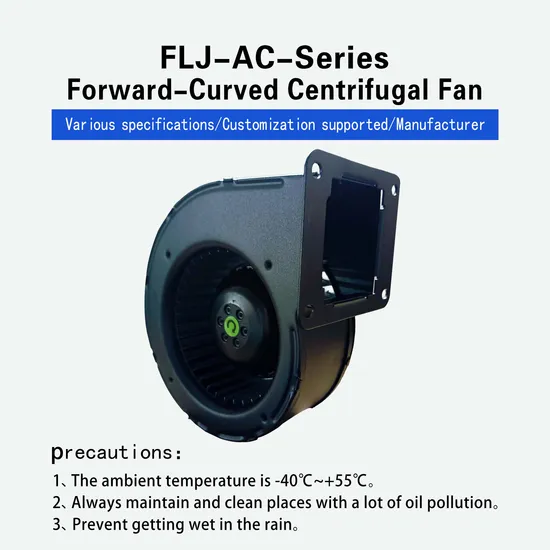 AC 110/230/400V Forward Centrifugal Fan Blower 130mm Cooling Fan with Flange 