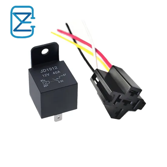 4 Pin Auto Relay with Metal Bracket Jd1912 12V40A with Harness Socket Power Relay for Car, GPS, Motorcycle, Van 