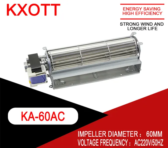 Ka60mm AC 110V 230V Cross Flow Axial Cooling Industrial Blower AC Ventilation Motor Fan 