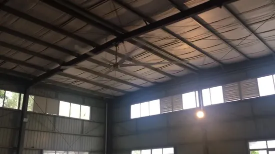 High Efficiency and Low Noise Hvls Fan with Permanent Magnet Synchronous Motor (PMSM) Motor 